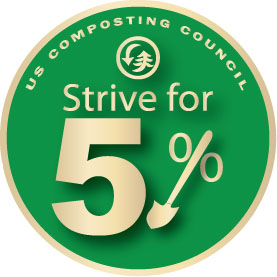 US Composting Council Strive for 5% Logo